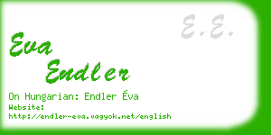 eva endler business card